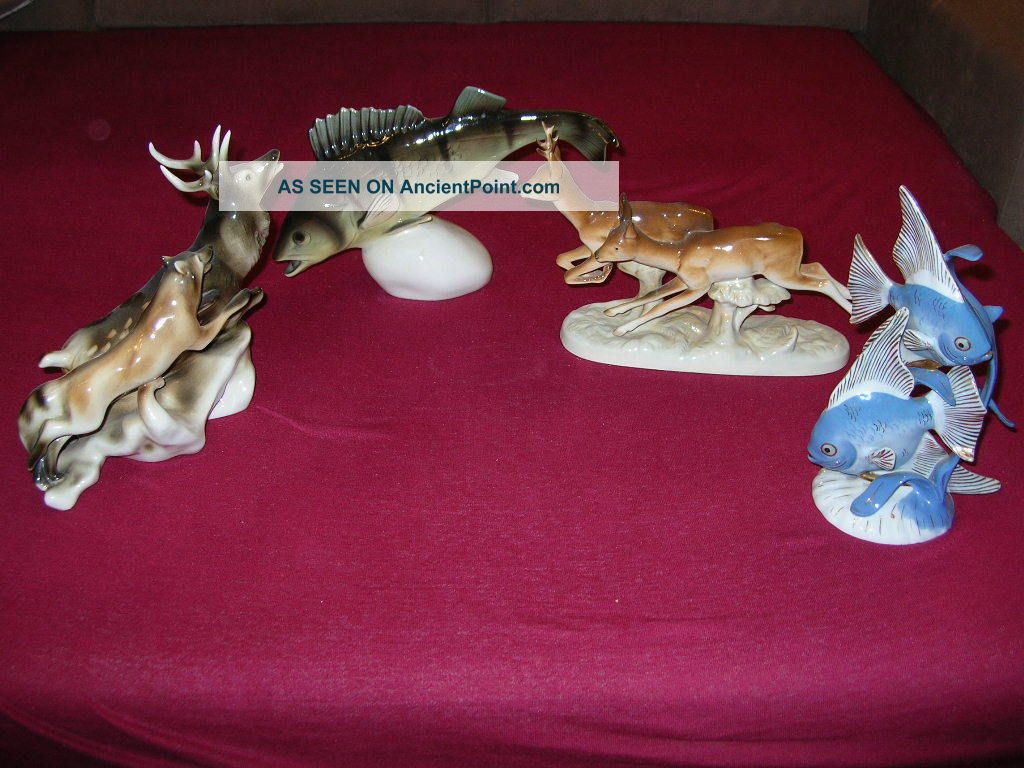 4 Ps Statues Royal Dux Made In Czechoslovakia Figurines photo