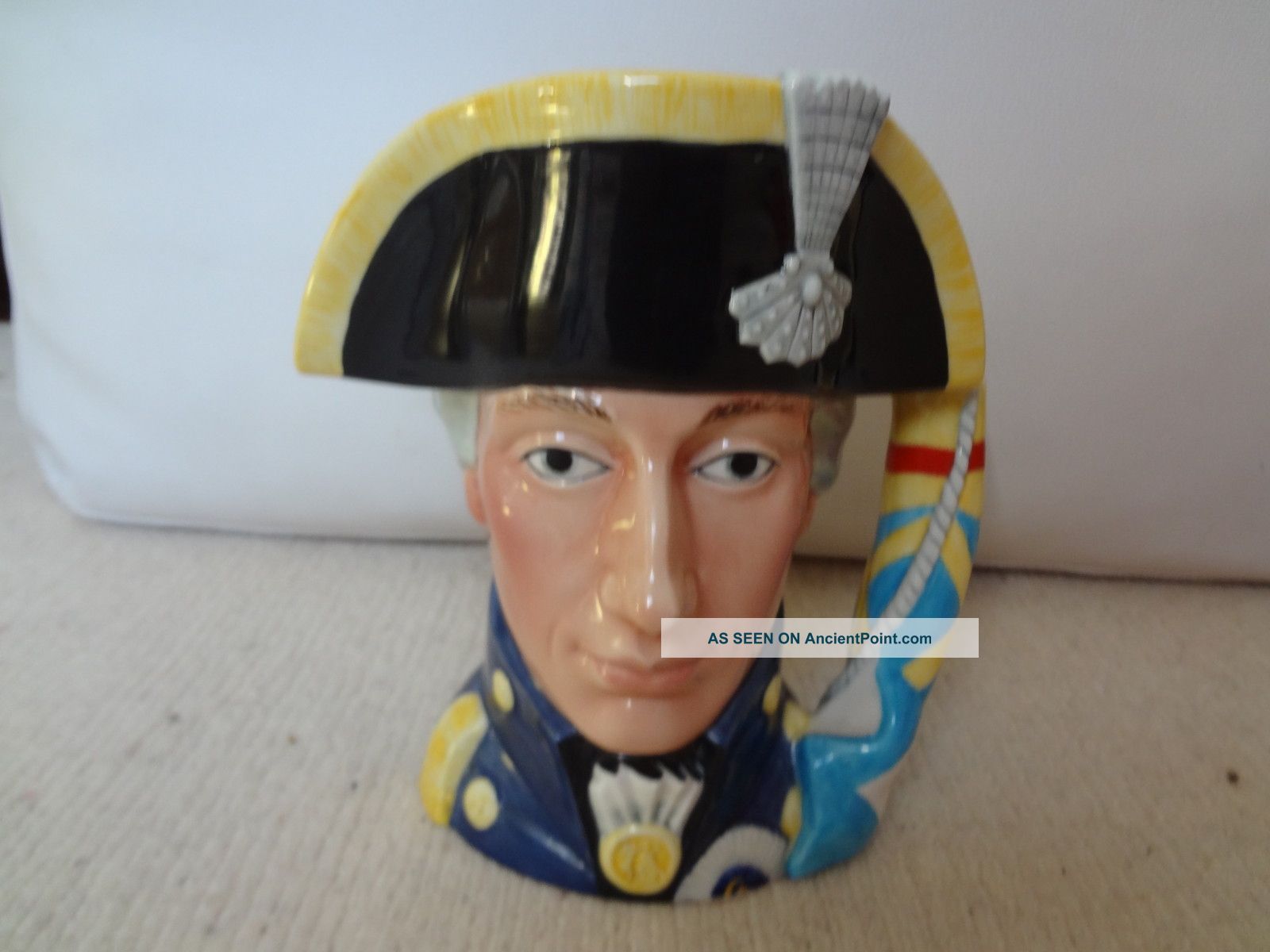 Admiral Lord Nelson Retro Decorative Porcelain Pitcher Jug Vase 1950s Vases photo