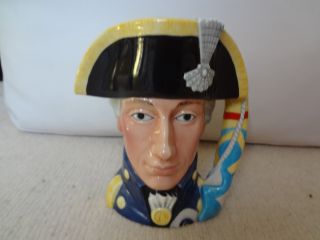Admiral Lord Nelson Retro Decorative Porcelain Pitcher Jug Vase 1950s photo