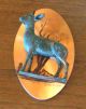 Vintage Copper Artwork Hand Painted And Signed Gastone - Steenbok Metalware photo 2