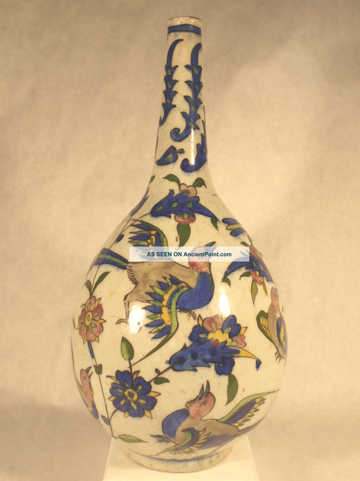 18th Century Continental Ceramic Vase / Islamic Influence Vases photo