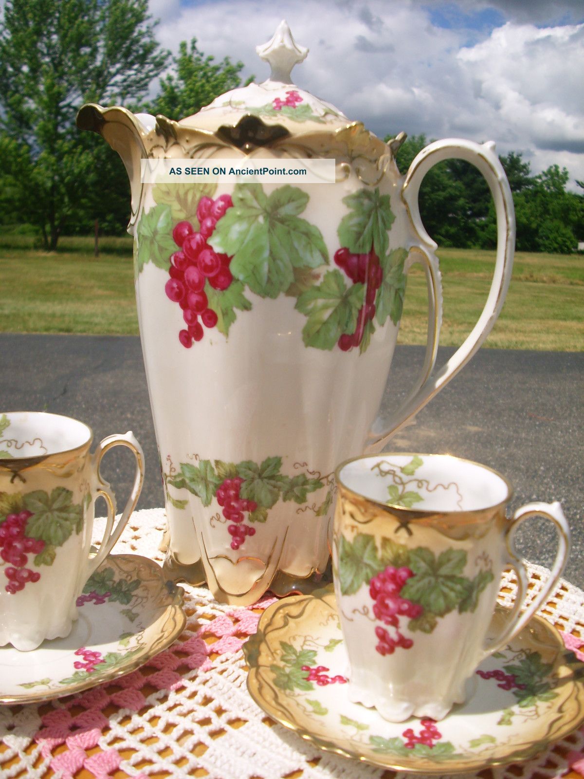 Mz Chocolate Pot And Cups Made In Austria Teapots & Tea Sets photo