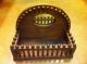 Antique - Vintage Tramp Art Box/ Shelf/ Case W/ Wood Pegs On Corners - Has A Mirror Boxes photo 1