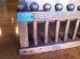 Antique - Vintage Tramp Art Box/ Shelf/ Case W/ Wood Pegs On Corners - Has A Mirror Boxes photo 3