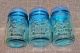 6 Old Canning Jars Ball Mason Primitive Antique Country Farm Green Bubble Glass Primitives photo 1