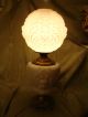 Unbelievable Antique Victorian White Frosted Glass & Metal Cherub Oil Lamp Lamps photo 1
