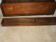 Awesome Antique Tramp Art Wooden Carpenter ' S Tool Box W/tray Boxes photo 6