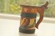 Hand Painted And Carved Antique Swedish Kurbits Wood Tankard Other photo 1