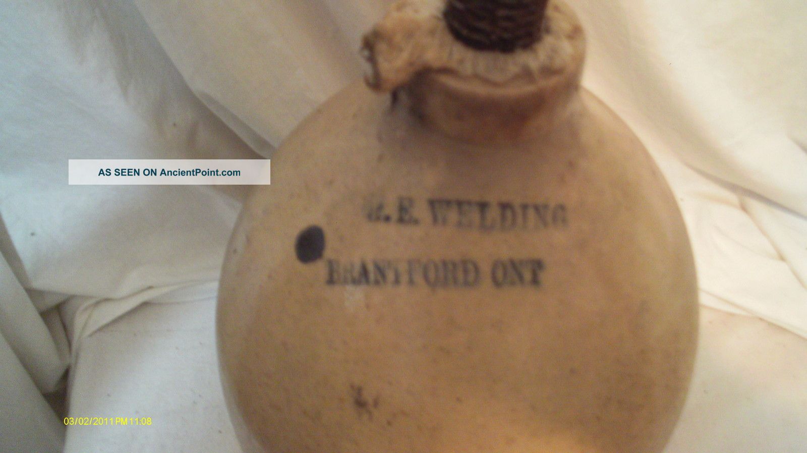 W.  E.  Welding 1 Gallon Stoneware Jug Jugs photo
