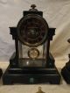 Rare Antique French Guilmet Garniture Clock Set Of 3,  Circa 1890. Clocks photo 1