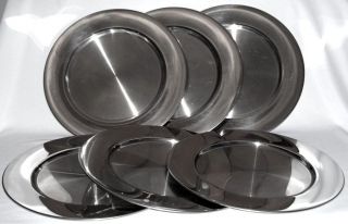 Set Of (6) Solid Stainless Steel 13 