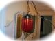 Pinkys Shabby Vintage Hanging Lamp Black Red Retro Paris Chic Electric Lamps photo 2