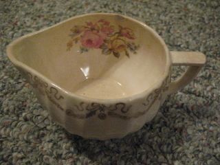 Antique Creamer Bowl W/pour Spout,  Warranted 22k Gold,  The Limobes China Co. photo