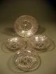 Early American Pattern Glass Cup Plates W/faceted Decoration 4 Ca 19th C. Plates photo 10