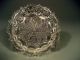 Early American Pattern Glass Cup Plates Snowflake Decoration 6 Ca 19th C. Plates photo 7