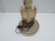 Antique Sensational Alabaster Marble Carved Lg Two Birds Table Lamp Base W Harp Lamps photo 1
