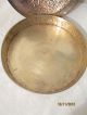 Antique Vtg Brass Ornate Engraved Bowl Container Tortilla Holder Moroccan India Metalware photo 5