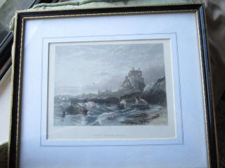 Lithograph From Gravure E.  Finden  Hole Island Castle ,  Drawn By G.  Balmer photo
