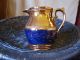 Vtg Copper Luster Ware Creamer,  Jug,  Deep Blue,  Hand Decorated,  Good Condition Creamers & Sugar Bowls photo 1