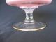 Vintage Small Glass Compote Flashed Glass Floral Decoration Compotes photo 1