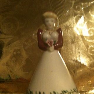 Collectable Ceramic Lady Bell Figurine photo
