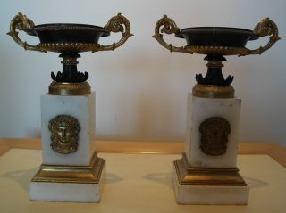 Pair Of Late 19th Century Empire Candlesticks photo