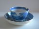 Antique Asian Style Blue And White Pearlware Tea Cup & Bowl Cups & Saucers photo 1