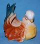 Vintage Porcelain Ceramic Art Pottery Darling Hen Chicken Bird Figurine/planter Figurines photo 5
