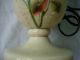 Antique Bristol Glass Lamp Hand Painted Lamps photo 4