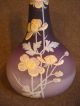 Antique Czechbohemian Tear Drop Purple Art Glass Bud Vase 7 