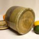 Antique Stoneware: Rare Banded Yellow Ware Butter Crock W/ Lid,  Ca.  1880 Crocks photo 1