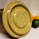 Antique Stoneware: Rare Banded Yellow Ware Butter Crock W/ Lid,  Ca.  1880 Crocks photo 5