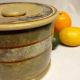 Antique Stoneware: Rare Banded Yellow Ware Butter Crock W/ Lid,  Ca.  1880 Crocks photo 8