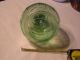 Vintage Vanity Master Perfume Bottle Green Or Vaseline Depression Eapg Glass Lg Perfume Bottles photo 1