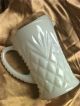 Vintage Antique White Milk Glass Pitcher And Glass Lot Pitchers photo 2