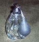 Daum France Crystal Perfume Bottle With Atomizer - Heavy Art Glass Perfume Bottles photo 2