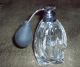 Daum France Crystal Perfume Bottle With Atomizer - Heavy Art Glass Perfume Bottles photo 3