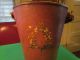 Antique English Leather/metal Bucket W Coat Of Arms Metalware photo 2