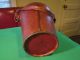 Antique English Leather/metal Bucket W Coat Of Arms Metalware photo 4