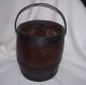 Antique Wooden Nail Keg Metal Bands & Handle Very Unique & Condition Other photo 1