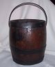 Antique Wooden Nail Keg Metal Bands & Handle Very Unique & Condition Other photo 6