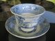 Antique C1849 Wedgwood Blue And White Transferware Cup & Saucer Ca Pattern Cups & Saucers photo 1