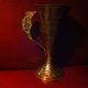 Artist Inspired Hand Carved Copper Vase With Brass Ornate Handle Metalware photo 7