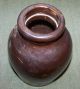Vintage Reddish Brown Albany Slip Glaze Pottery Jar Crocks photo 1