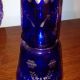 Cobalt Blue Cut To Clear Water Decanter,  Stopper And Tumbler Decanters photo 1