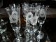 Vintage Crystal Etched Stemware Liquor Wine Cordial Glasses Lot 22 Pieces Stemware photo 9