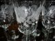Vintage Crystal Etched Stemware Liquor Wine Cordial Glasses Lot 22 Pieces Stemware photo 11