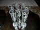 Vintage Crystal Etched Stemware Liquor Wine Cordial Glasses Lot 22 Pieces Stemware photo 3