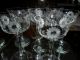 Vintage Crystal Etched Stemware Liquor Wine Cordial Glasses Lot 22 Pieces Stemware photo 5