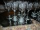 Vintage Crystal Etched Stemware Liquor Wine Cordial Glasses Lot 22 Pieces Stemware photo 7
